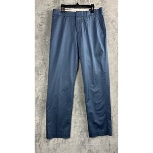 Bonobos 29 30 Blue Chino Monday Tailored Fit Flat Front‎ Pants Straight Cotton